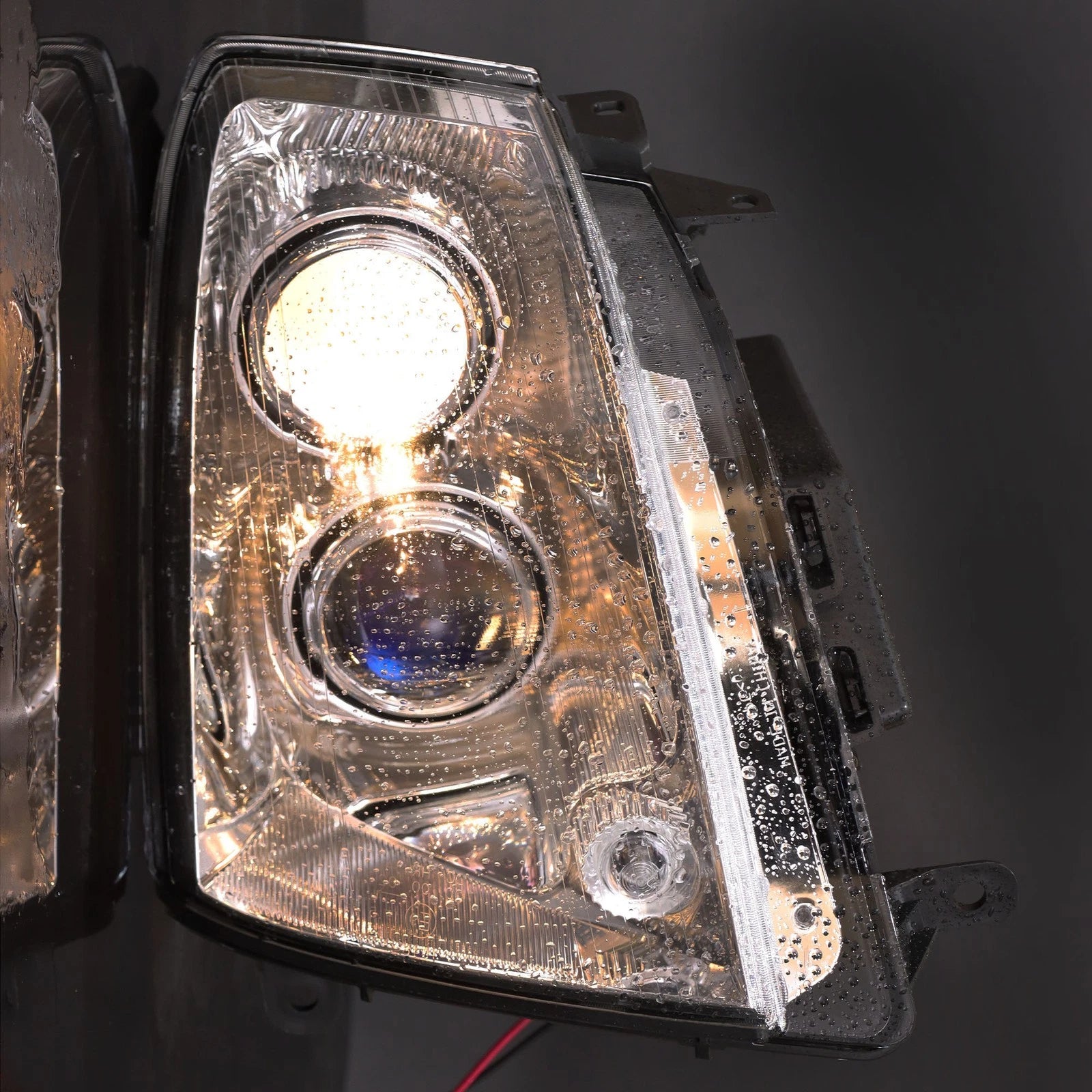 Headlight Assembly for Cadillac STS (2005–2011) Right Side Black Halogen