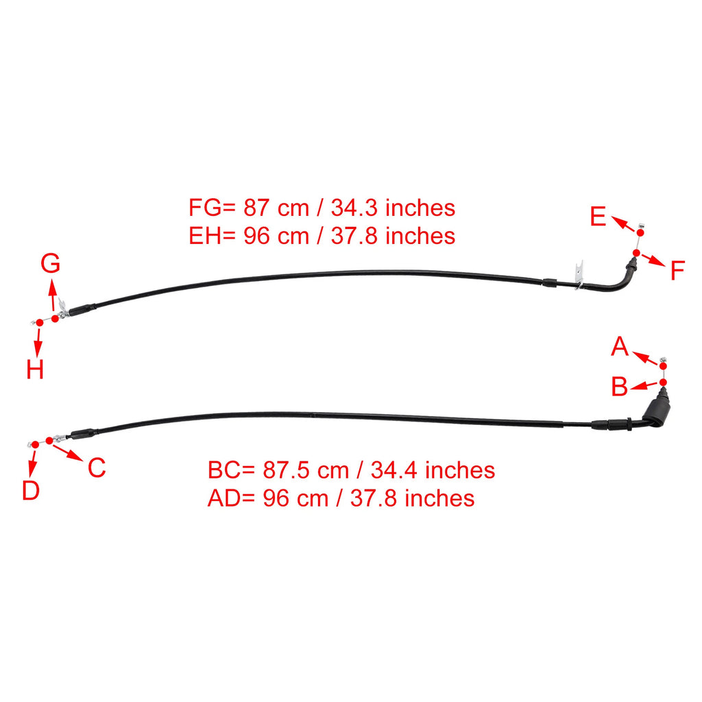 Throttle Cable Wire for Suzuki GSXR1000 (2017–2023) Black