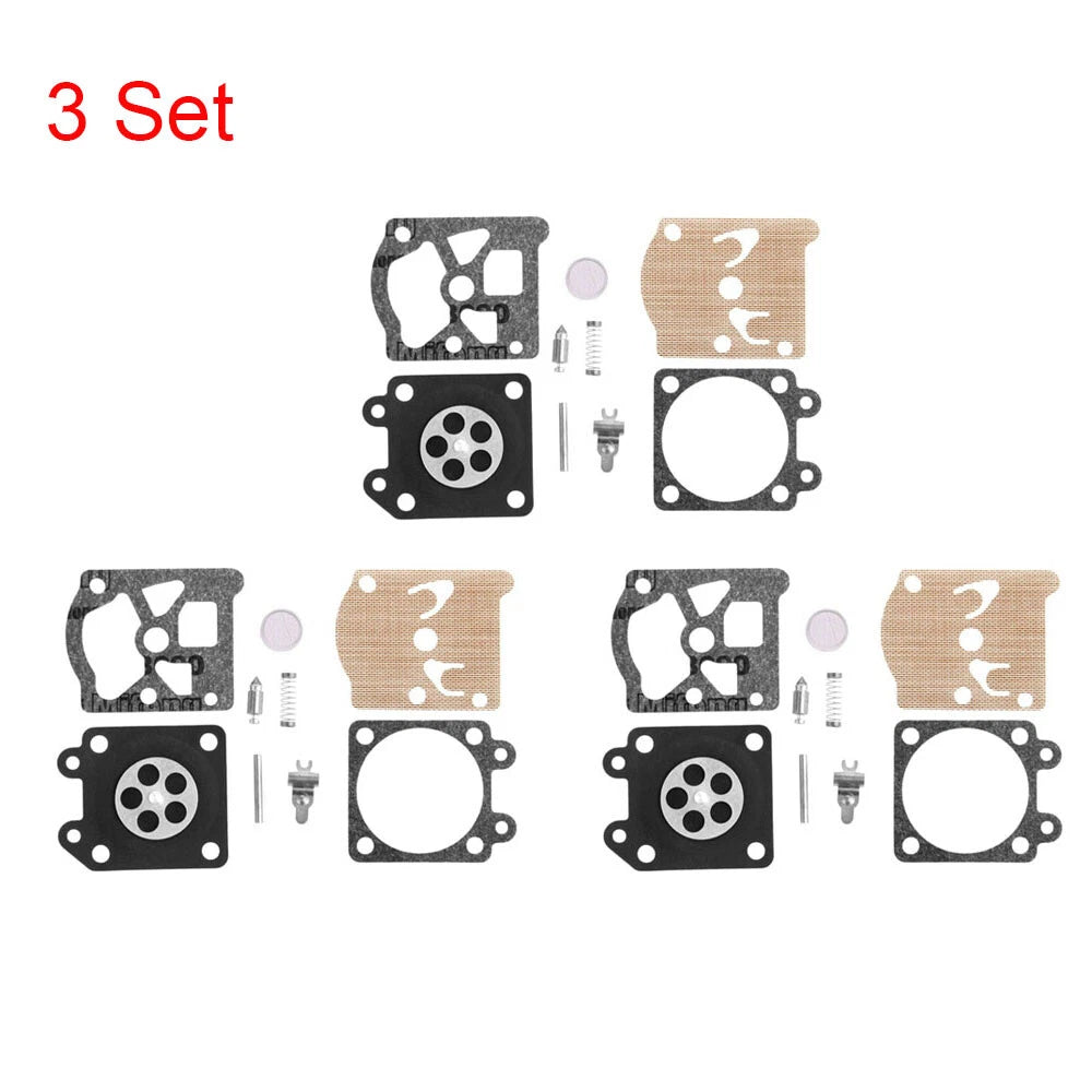 Set of 3 Carburetor Diaphragm Repair Parts for Chainsaw 4500 5200 5800