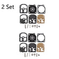 Set of 2 Carburetor Gasket Kits for Zama RB-10 C1S-M8 C1S-M9 C1S-M12 C1S-M13 DR86