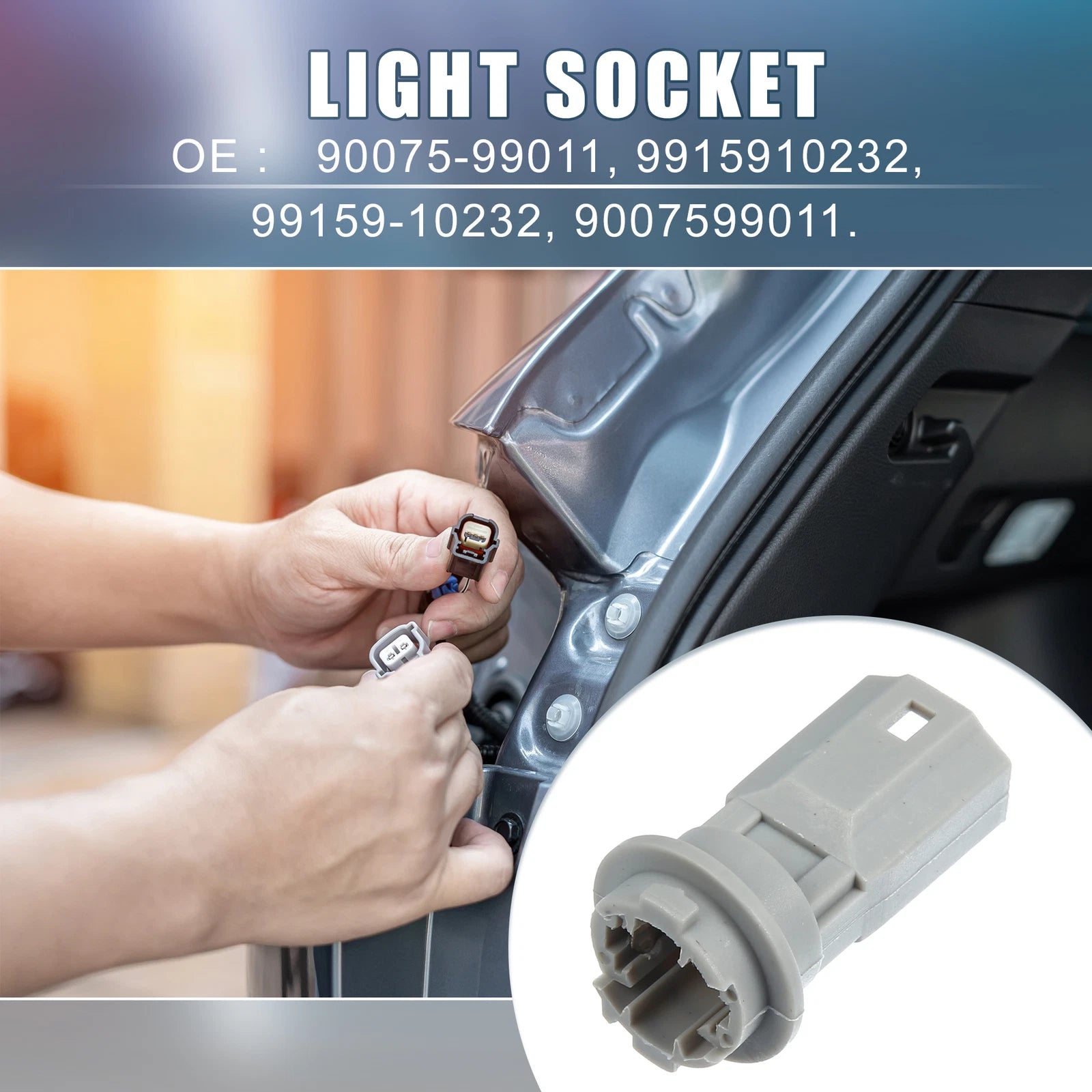 License Plate Lamp Socket Replacement for Toyota RAV4 (2016–2018)