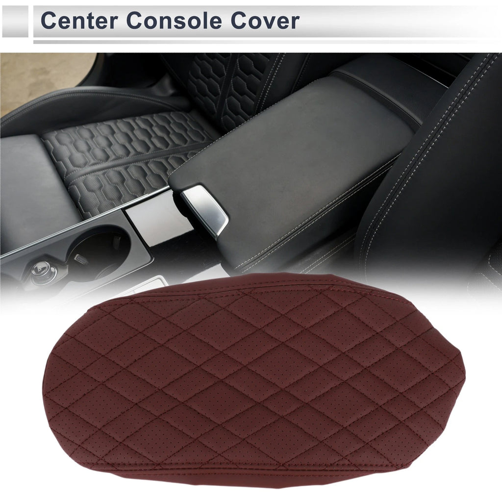 Car Center Console Cover Replacement for BMW 1 Series (2012–2018) Wine Red