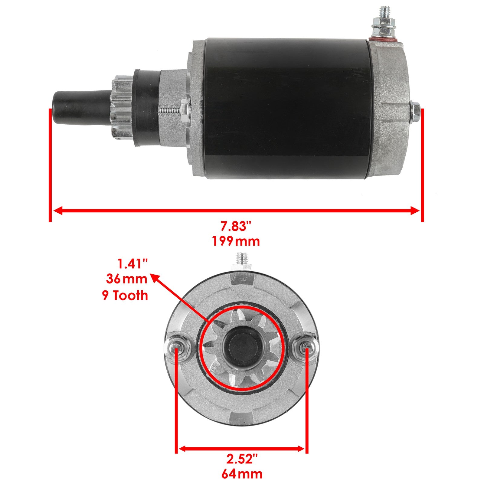 Starter Replacement for Johnson 30HP 1984–1993 Marine