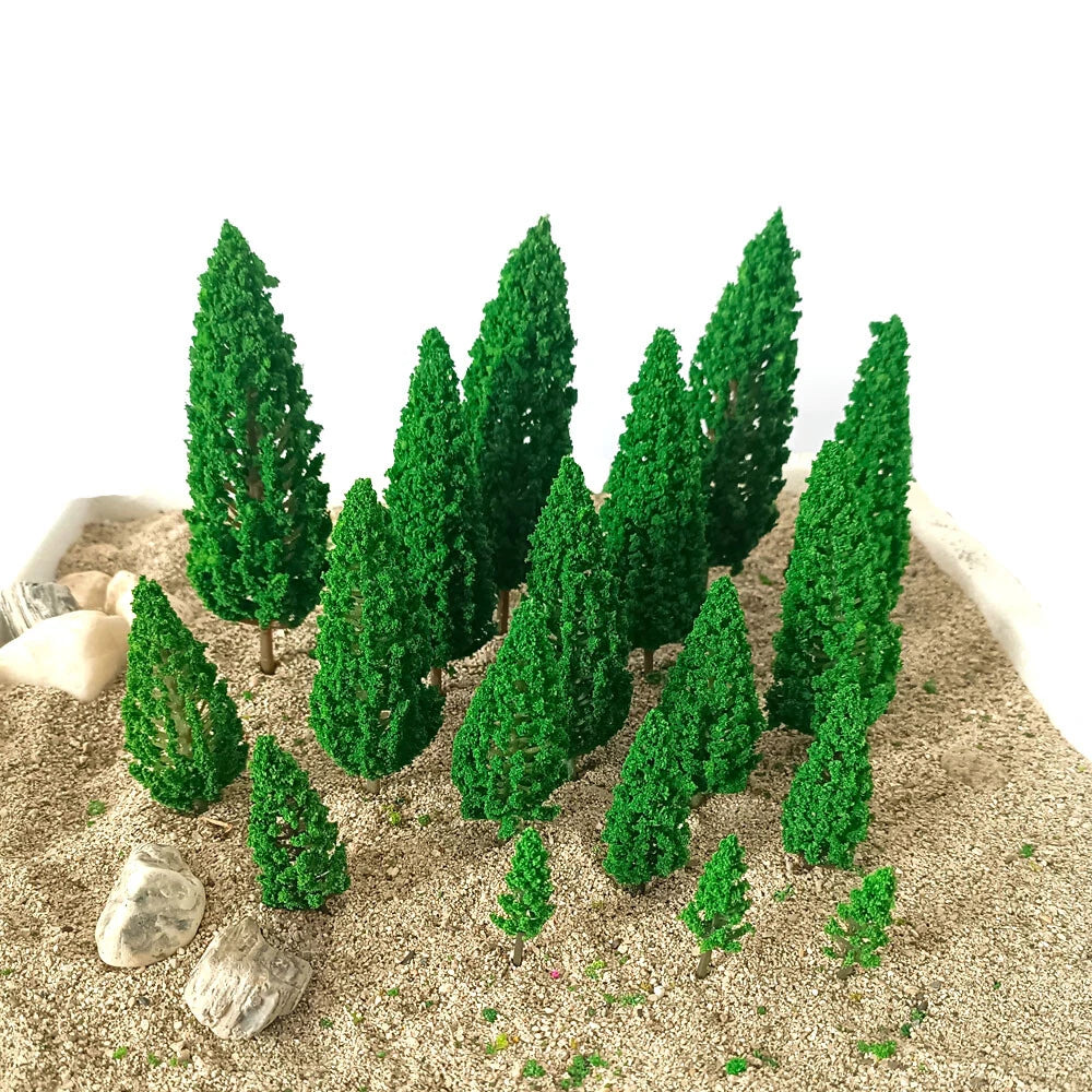 18Pcs Model Tree Set for Train Railway Landscape Wargame Scenery
