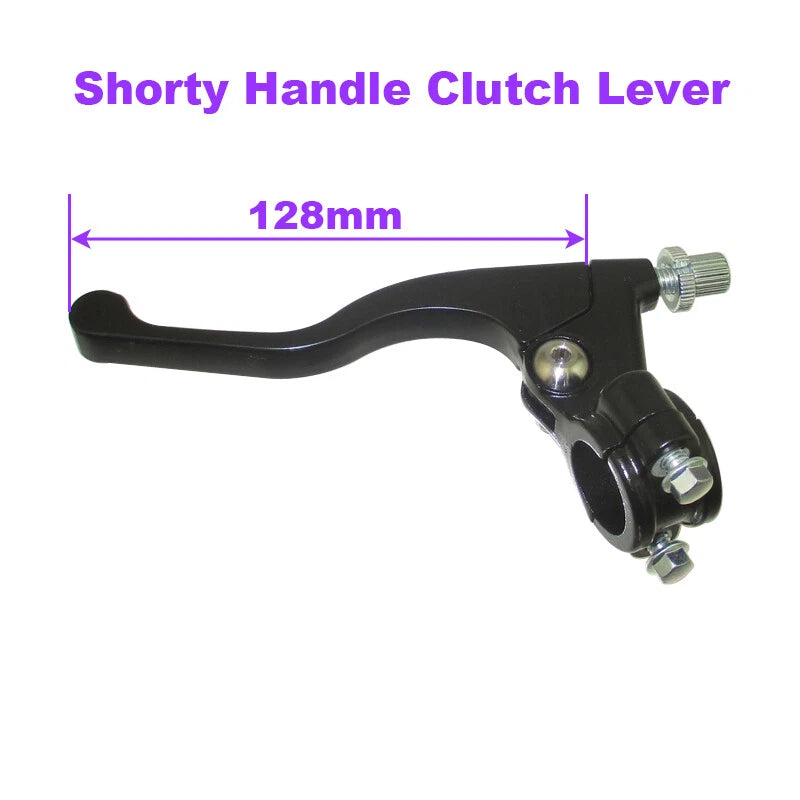 Clutch Lever for Kawasaki KLX110 (2002–2023) Black Shorty Handle