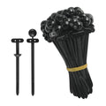 Nylon Cable Tie Buckle for Zip Ties (Heavy Duty, Self Locking, Black)