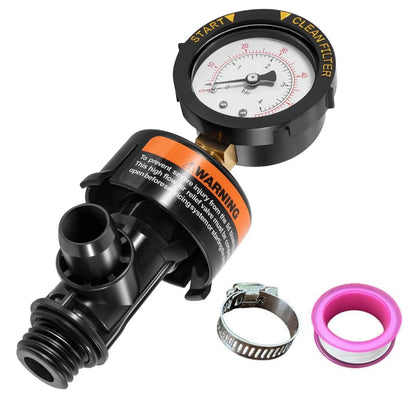Replacement High Flow Air Relief Valve and Gauge for Pool Spa Filter (98209800)