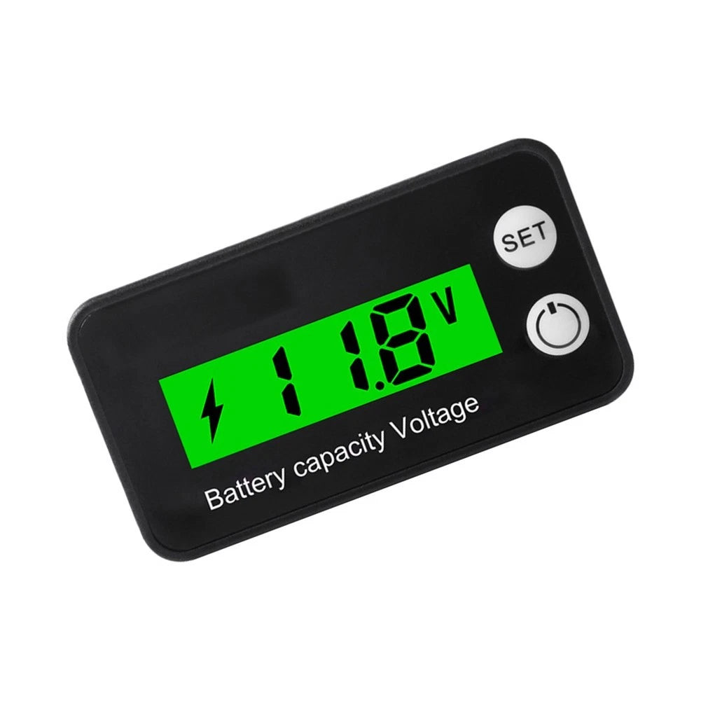 Digital Voltmeter DC 8-100V for Automotive Use (Reverse Polarity Protection, LCD)