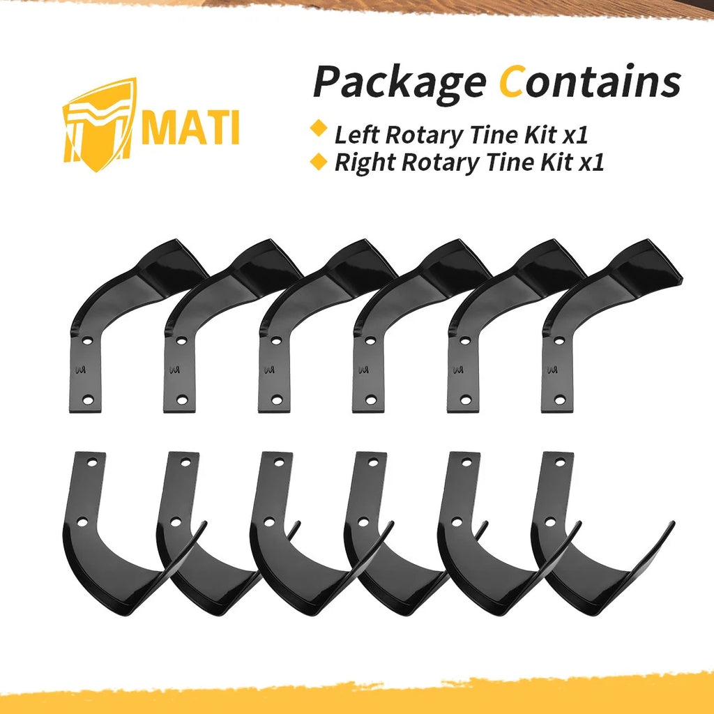 Rotary Tine Kit 12PCS for Honda FC800 FRC800K1 06722-V20-003
