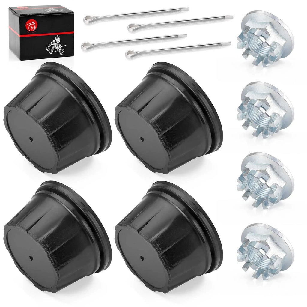 Set of 4 Wheel Center Caps & Nuts for Honda Fourtrax TRX 200 300 (1990–2000)