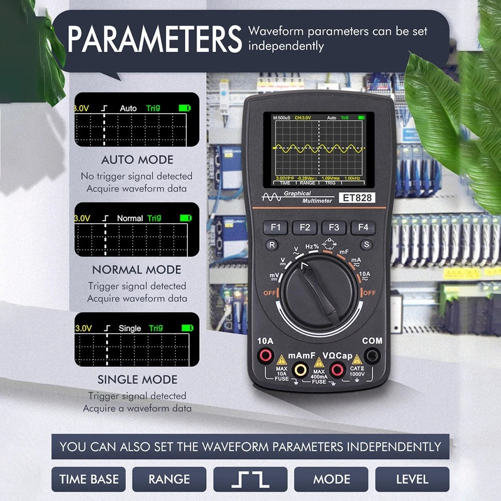 2X ET828 Digital Multimeter with Oscilloscope for Accurate Testing