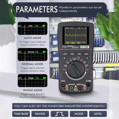2X ET828 Digital Multimeter with Oscilloscope for Accurate Testing