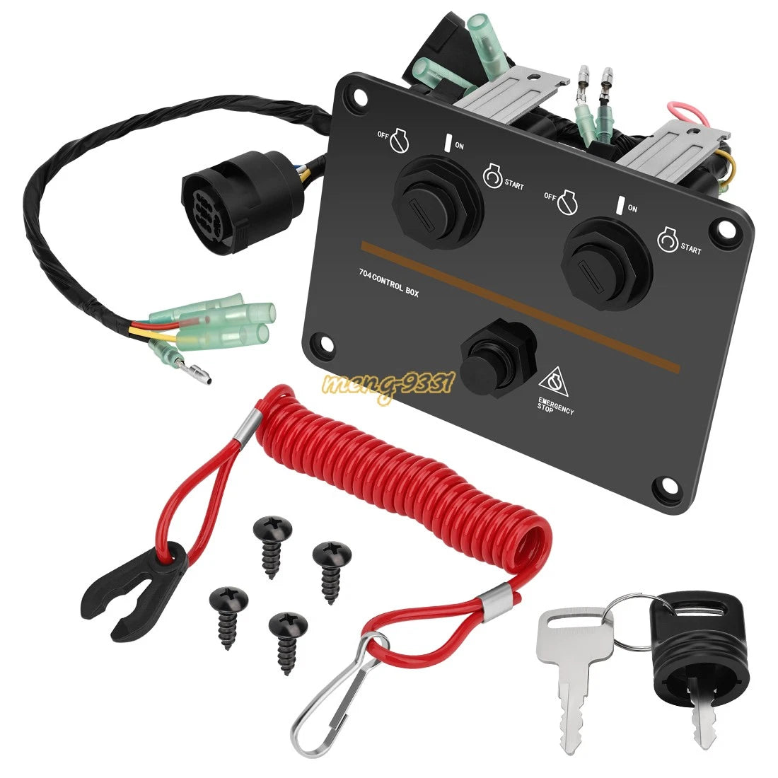 Dual Engine Key Switch Panel for Yamaha (6K1-82570-08-00)