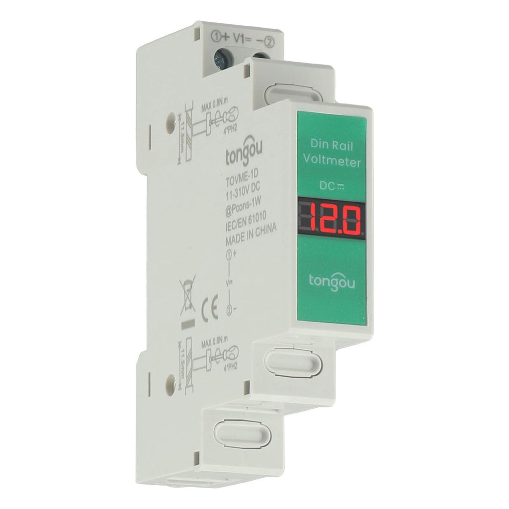 Digital Voltage Detector for Din Rail 11V-310V DC