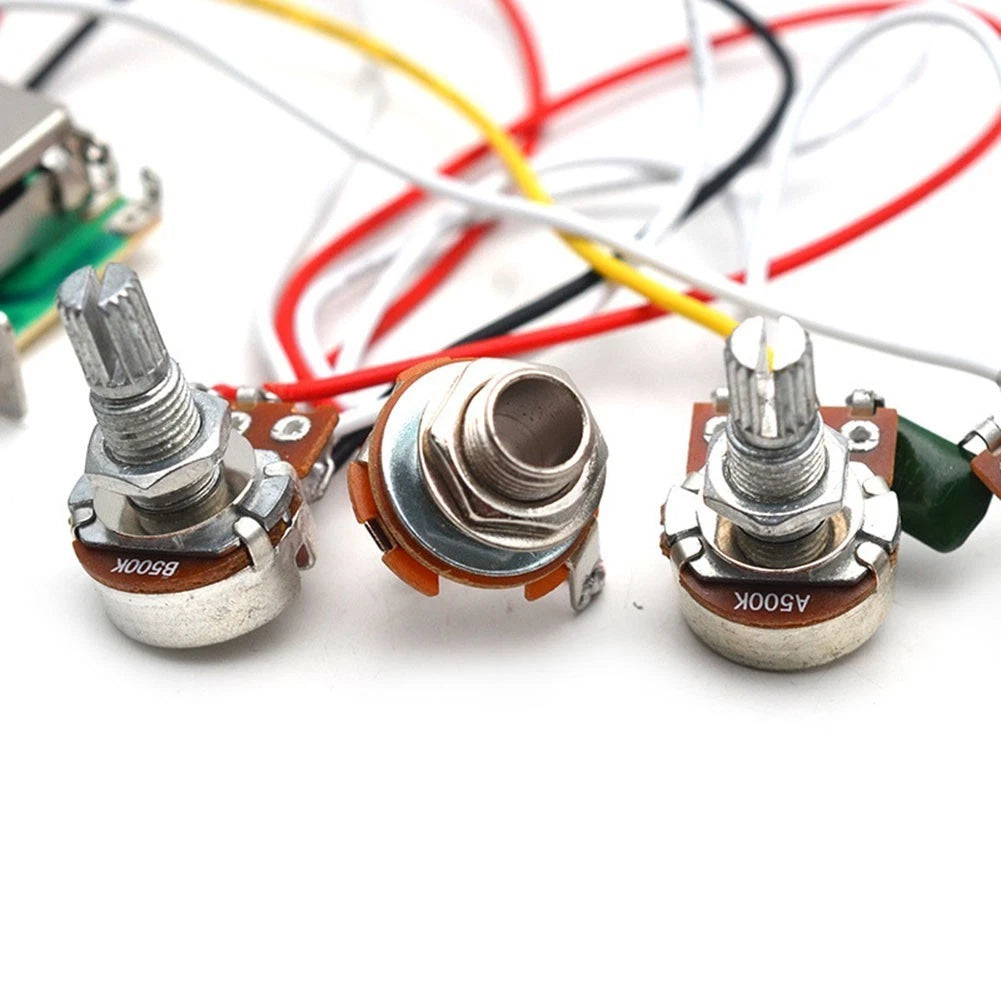 Electric Guitar Wiring Harness Prewired Kit with 5 Way Toggle Switch