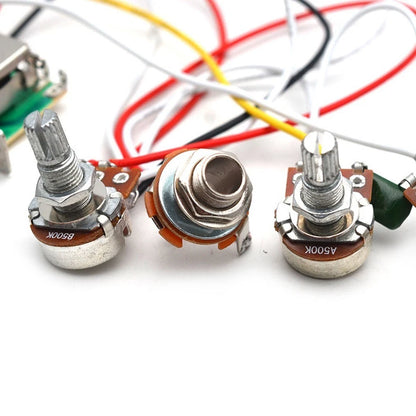 Electric Guitar Wiring Harness Prewired Kit with 5 Way Toggle Switch