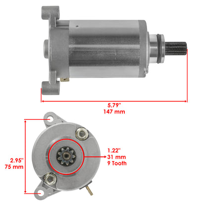 Starter Motor With Relay Solenoid for Hyosung GV125 GV250 Aquila (2000–2001)