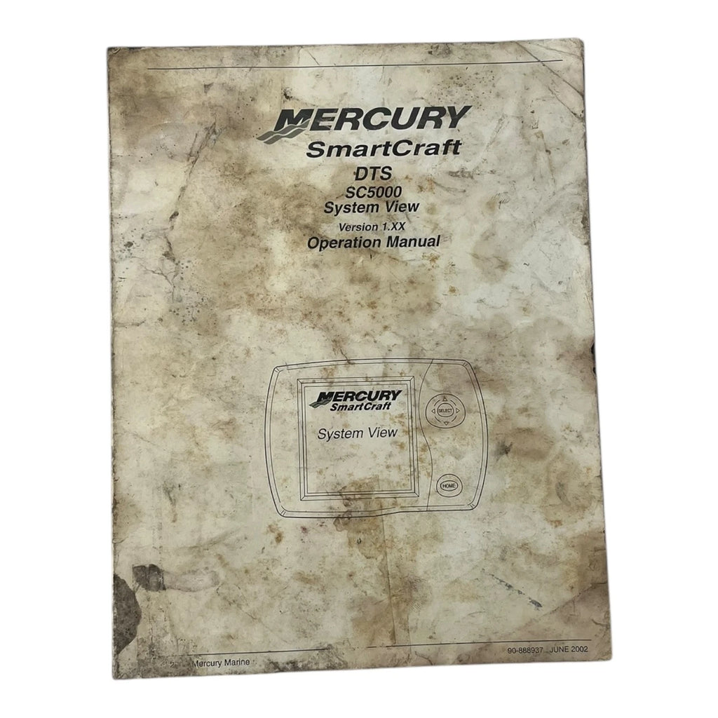 SmartCraft SC5000 System View Operation Manual for Mercury (90-888937)
