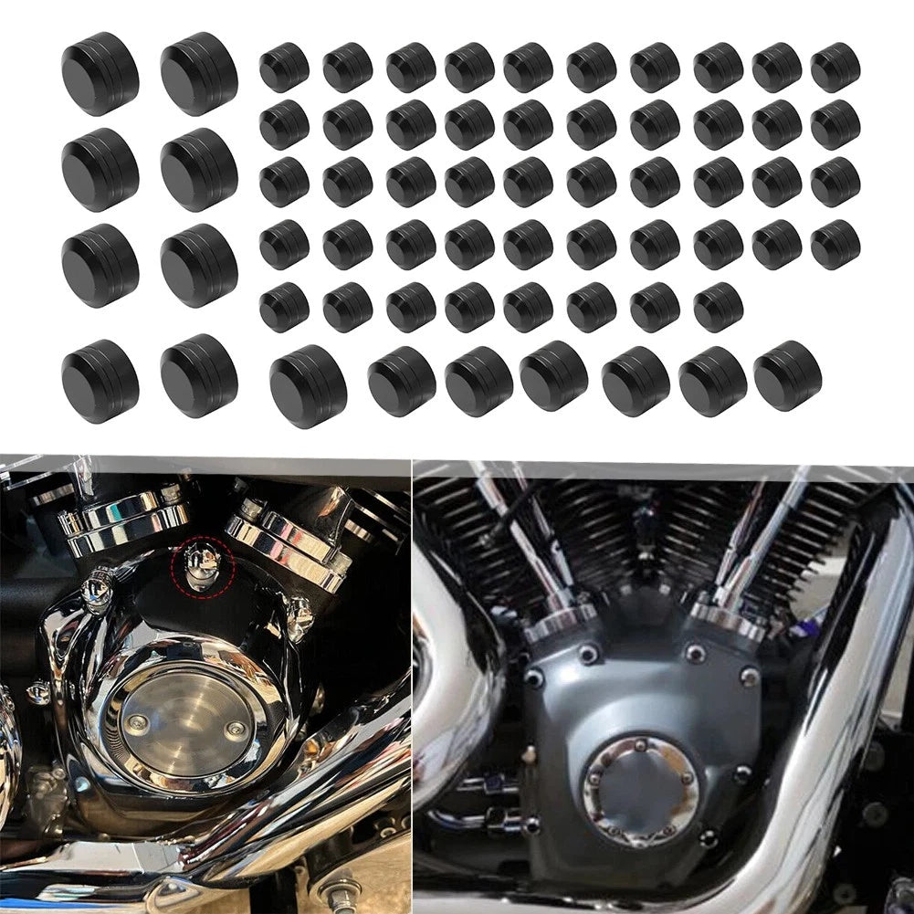 63X Engine Topper Screw Bolt Cap Cover Kit for Harley Twin Cam Softail (2000–2006)