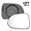 Left Side Mirror Glass White with Back Plate for Honda Jazz (2002–2004)