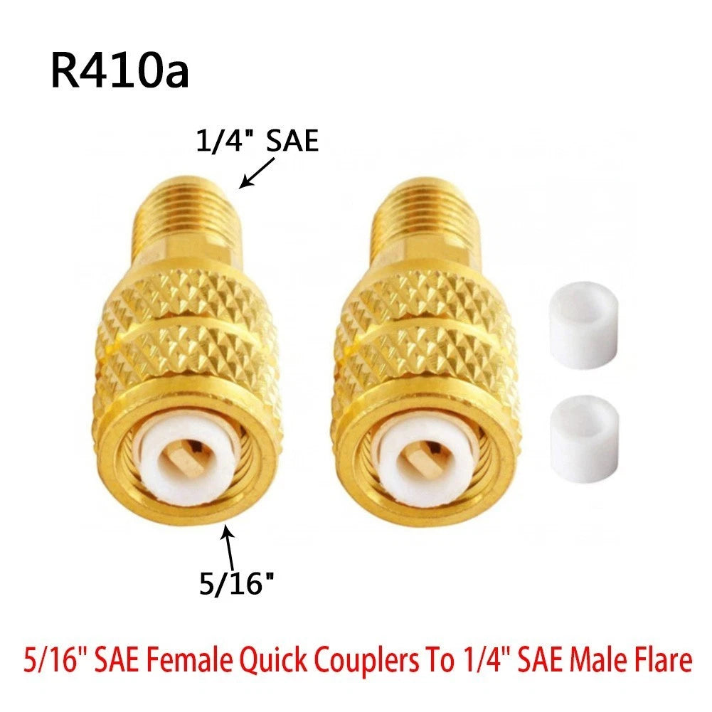 R410a Adapter 5/16" SAE Female to 1/4" SAE Male