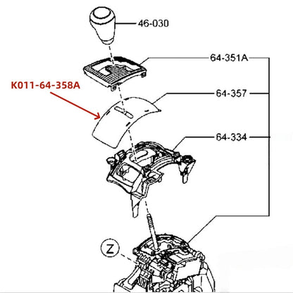 Slider Indicator K011-64-358A for Mazda CX-5 (2013–2016) / Mazda 6 (2014–2017)