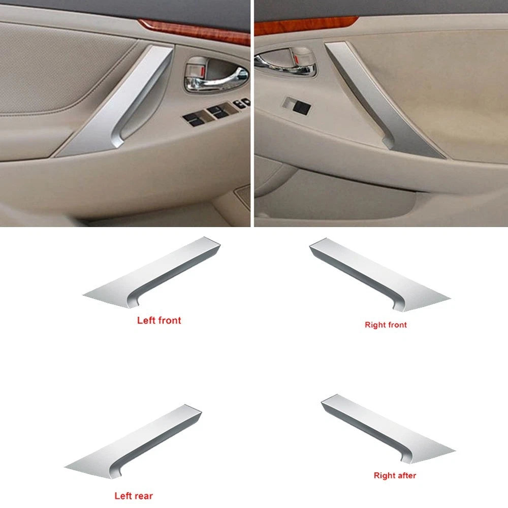 Door Handle Cover Pull Armrest Trim for Toyota (2006–2011) Silver