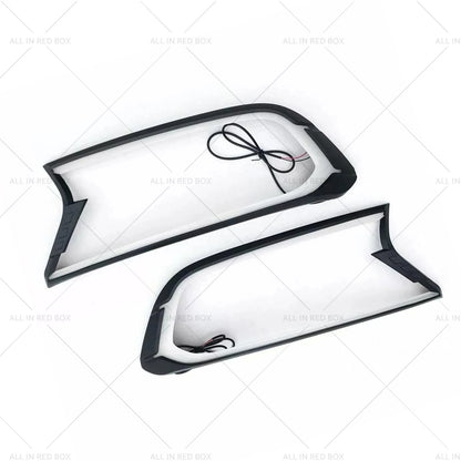 2X White LED Headlight Covers for Ford Ranger Wildtrak (2015–2020)