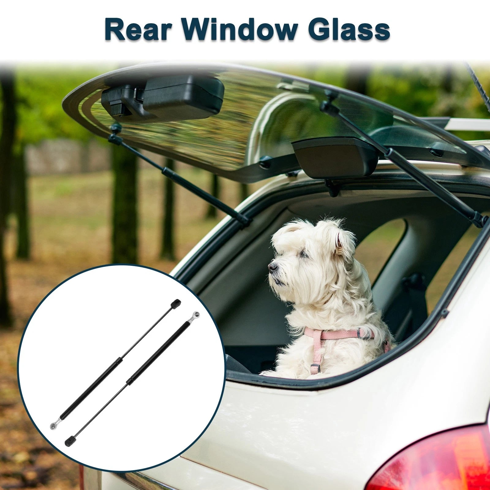 Rear Window Glass Lift Supports Struts for GMC Jimmy (1997–2001)