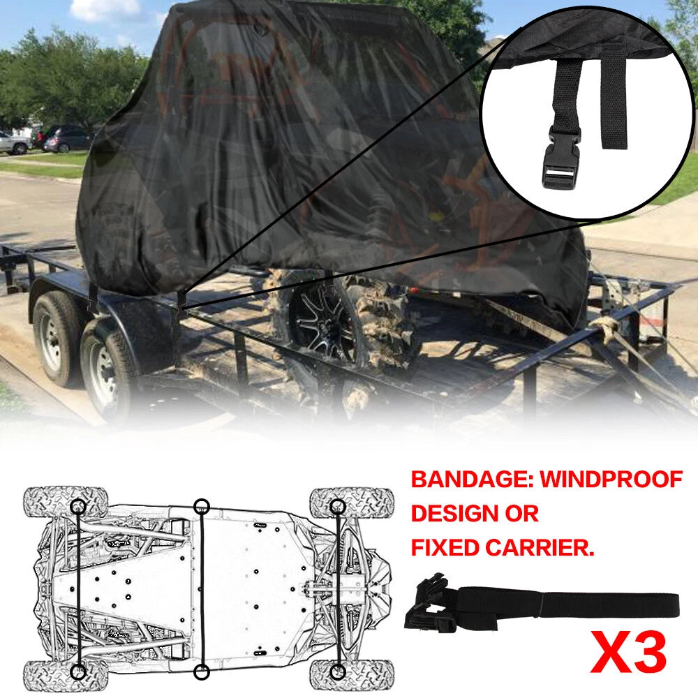 Utility Vehicle Storage Cover for Waterproof UV Protection