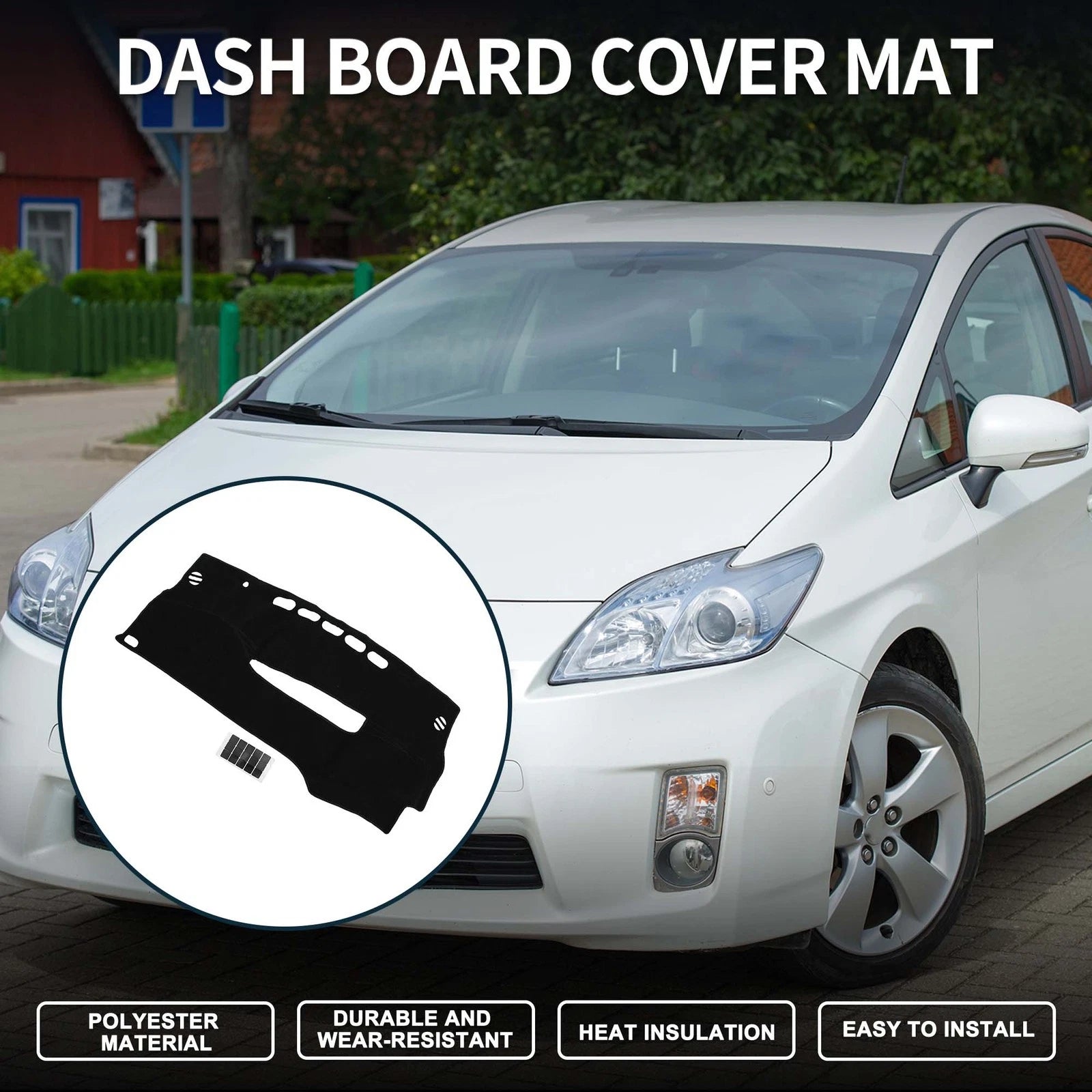 Dashboard Dash Cover Mat Replacement for Toyota Prius 2005–2015