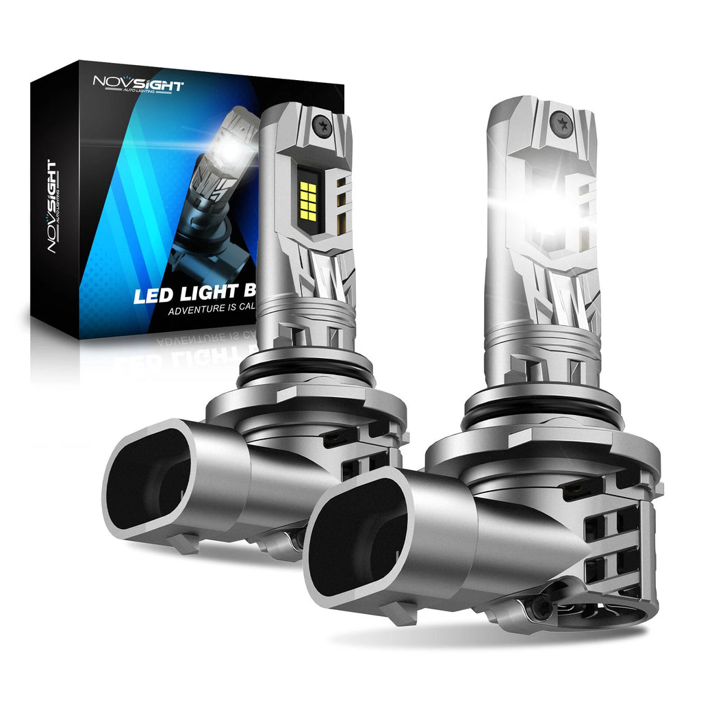 2X 9005/HB3 LED Headlight Bulbs for NOVSIGHT (2000–2023)