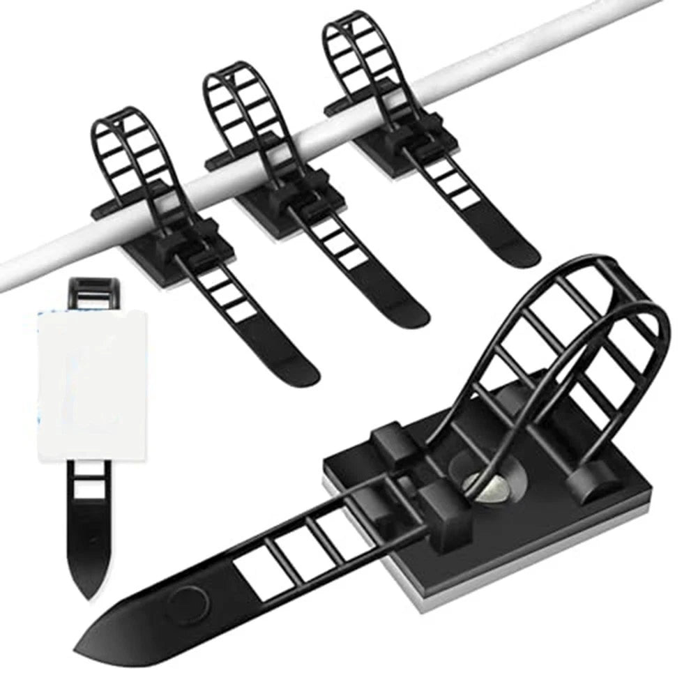 Adjustable Cable Clips and Ties for Efficient Cable Management