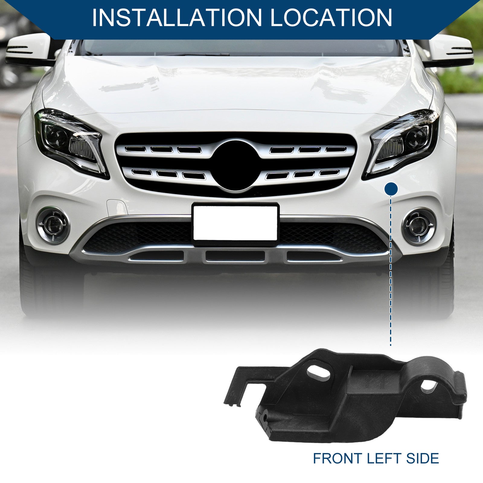Left Front Bumper Support Bracket Replacement for Audi A4 Quattro (2013–2016)