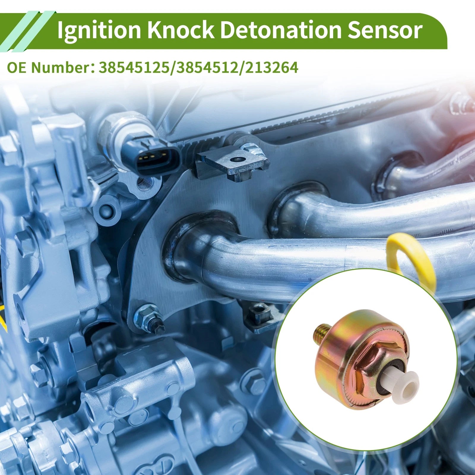 1Pc Ignition Knock Detonation Sensor No.38545125 for Cadillac Eldorado (1993–1995)