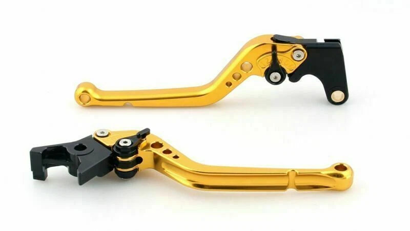 Long Brake Clutch Levers for Kawasaki ZX10R/RR/KRT (2016–2017) Gold T9