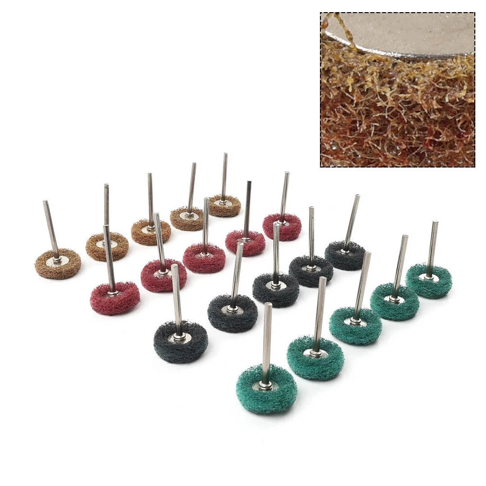 20pcs Abrasive Nylon Buffing Polishing Wheel Set for Rotary Tool