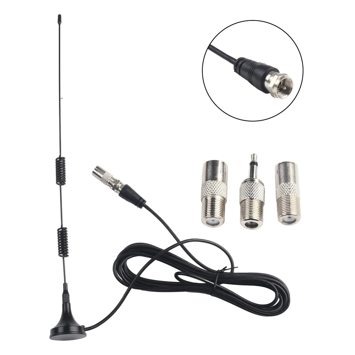 Indoor Digital Audio Antenna with 300cm Cable Connector Adapter