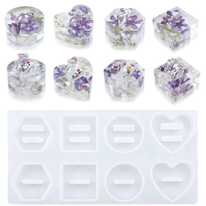 8 in 1 Silicone Mold for DIY Resin Craft
