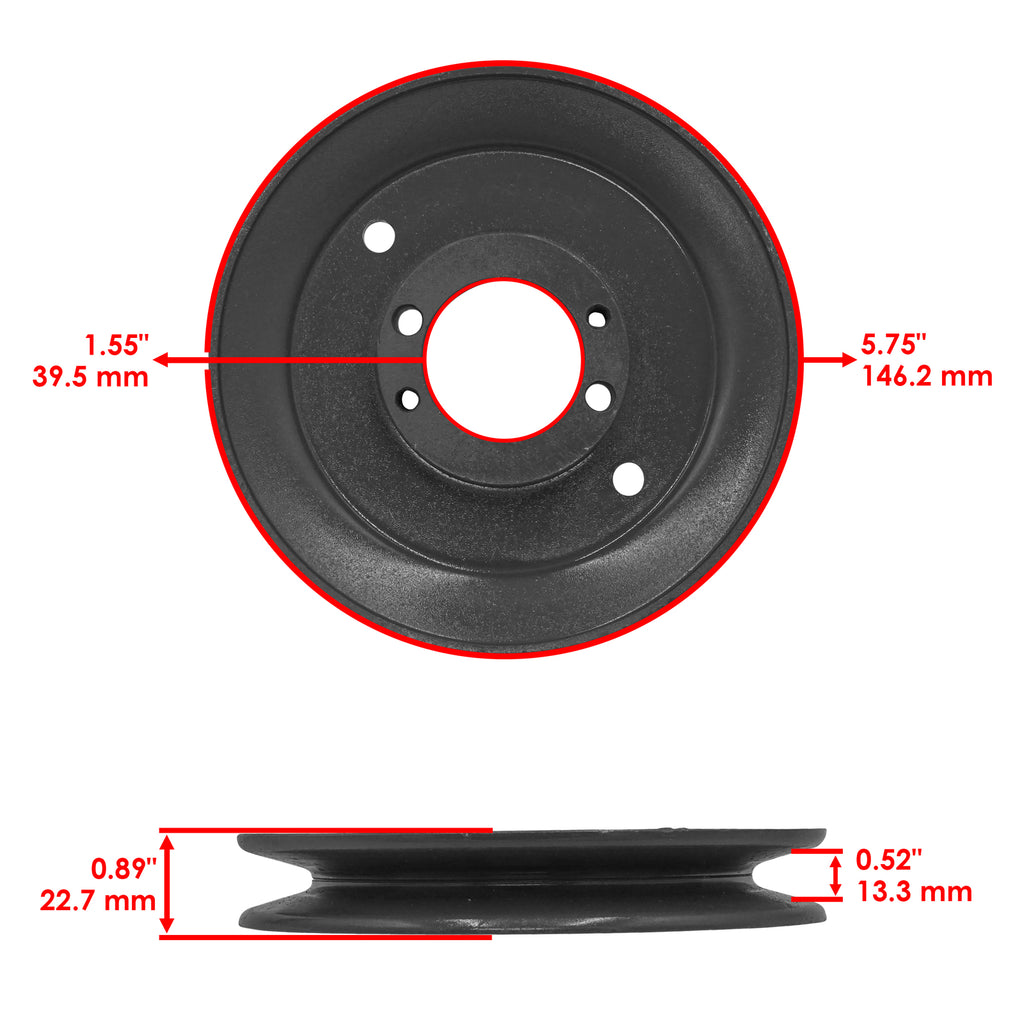 Deck Spindle Pulley Replacement for Scag MAG-61 72 SM-52 61 (2007–2014)