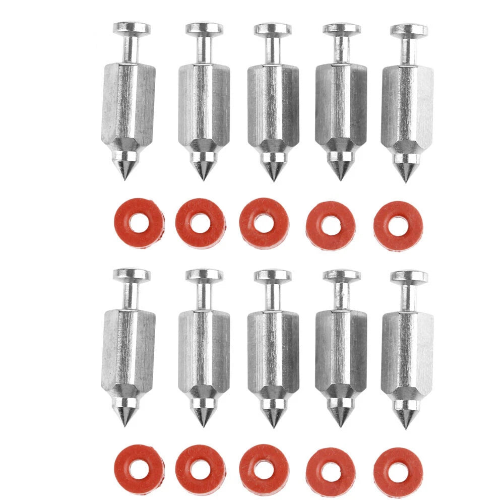 30Pcs Carburetor Float Valve Needle Seat Kit for B&S 398188