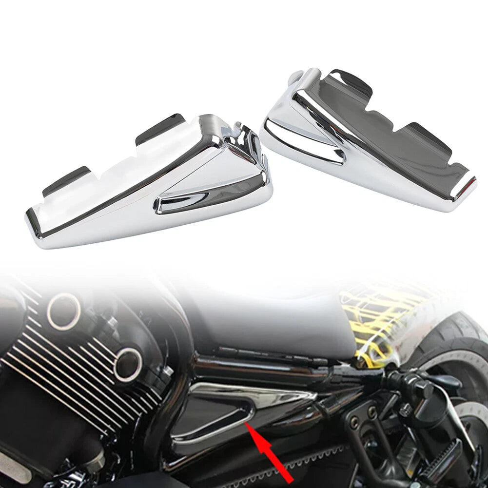 Chrome Side Frame Tank Covers for Harley V-Rod Muscle (2009–2017) & Night Rod (2007–2011)