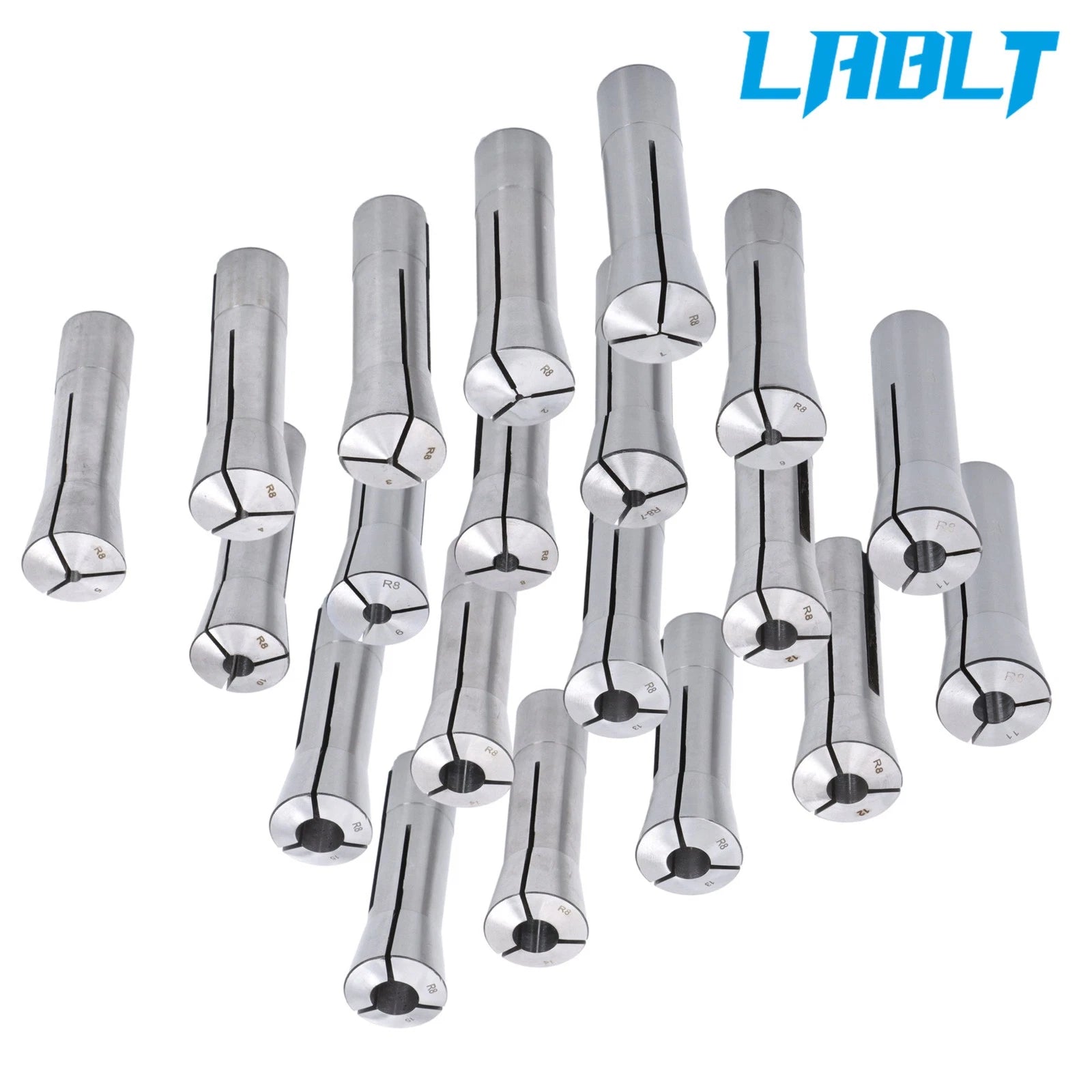 20 Pcs Metric R8 Collet Set for