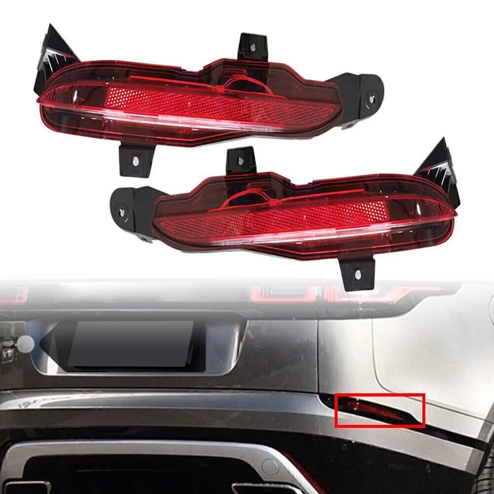 Rear Bumper Fog Lamp Light ABS for Land Rover Range Rover Velar (2018) Pair