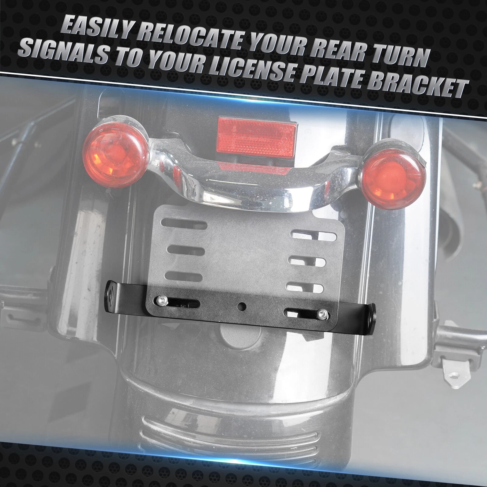 Turn Signal Lights Relocation Bracket Kit for Universal Moto