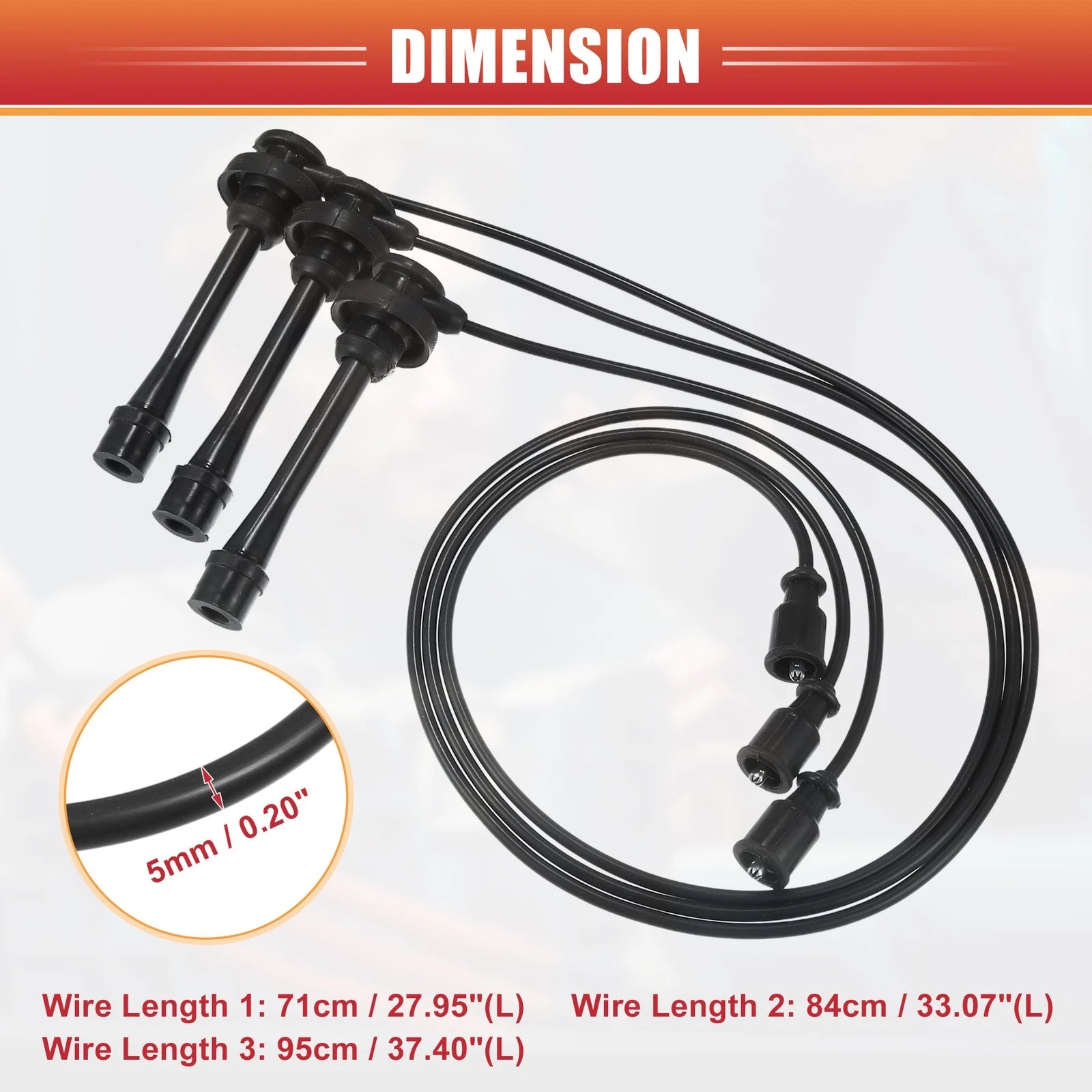 Ignition Coil Cable Set for Mitsubishi Montero (2007–2024)