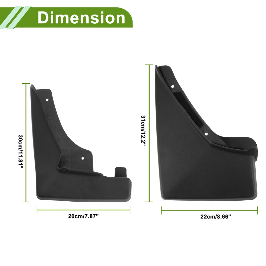 Set of 4 Mud Flaps Splash Guards for Cadillac SRX (2008–2016)
