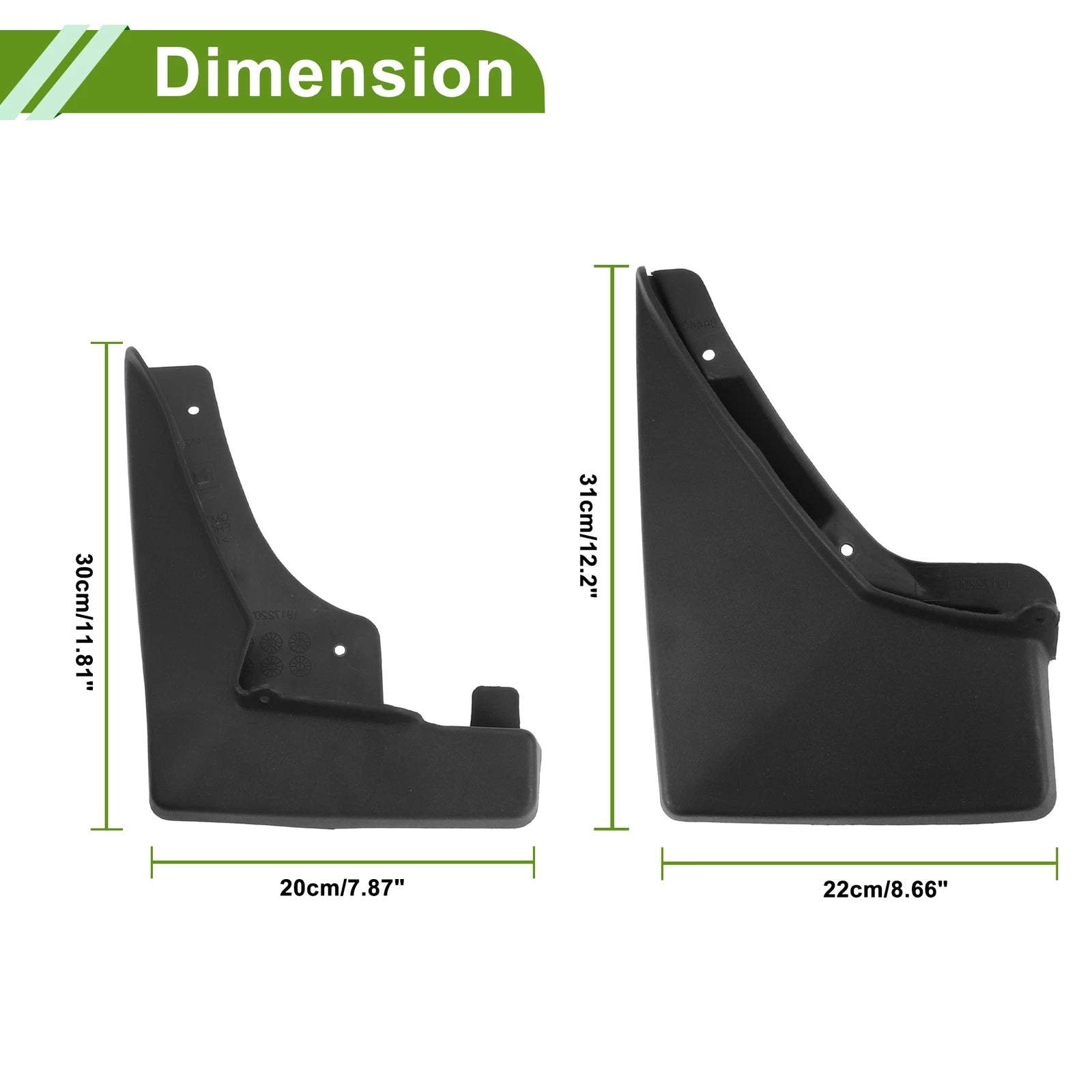 Set of 4 Mud Flaps Splash Guards for Cadillac SRX (2008–2016)