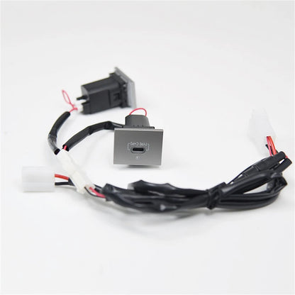 Dual Port USB-A QC3.0 & USB-C PD Fast Charger Socket for Ford Focus (2005–2009)