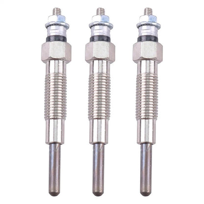 3Pcs Glow Plug for Mitsubishi S4S S3L S3L2 (32A66-03100, 32A66-03101, 32A66-03102)